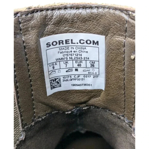 Sorel Addington Chelsea Suede Womens Block Heel Boot Tan Beach/Cordovan Size 9 - Picture 11 of 12